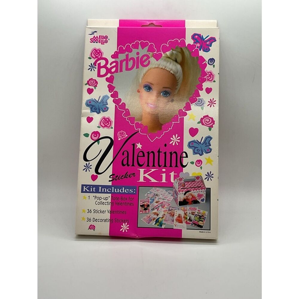 New Old Stock Vintage Barbie Valentine Sticker Kit